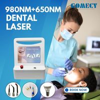 Laser médical dentaire 650 nm pour la chirurgie des tissus mous, laser dentaire 980 nm, appareil de thérapie au laser diode pour gingivectomie dentaire
