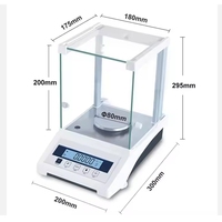Balance analytique numérique JKI série JK-EAB 220g 0,1mg avec rétroéclairage LCD et calibration automatique interne/extérieure