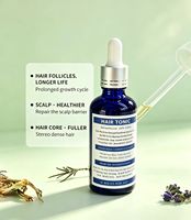 Huile Capillaire Nourrissante et Réparatrice aux Herbes 15% 60ml – Sérum Tonifiant pour Cheveux Secs/Abîmés – Traitement Bio à la Biotine pour la Repousse et l'Hydratation