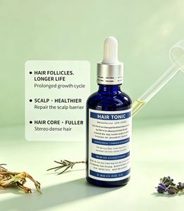 Aceite Capilar Nutritivo a Base de Hierbas al 15%, 60 ml, Tónico Reparador para el Crecimiento del Cabello, Tratamiento para Cabello Seco/Dañado, Biotina Orgánica Hidratante - Product Image 1