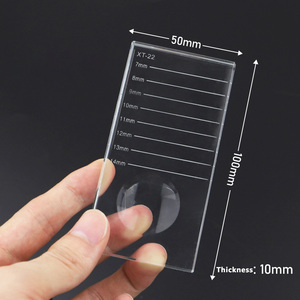ถาดใส่กาวต่อขนตาคริสตัลแก้ว ทรงสี่เหลี่ยมใส สำหรับร้านเสริมสวย - Product Image 5