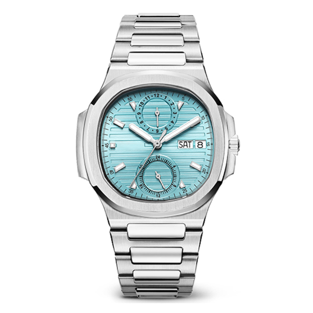 Design & Manufacture Similar Calendar 24 Hour Show Luminous Automatic Mechanical Whole Steel Batch Watches for Guest's Own Brand