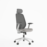 Chaise de bureau SITSTAR de luxe à dossier haut en maille, ergonomique et pivotante, design moderne pour le confort des employés et des managers