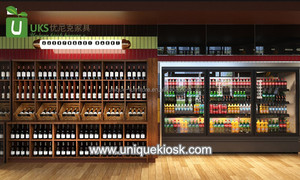 Rak <span class=keywords><strong>display</strong></span> supermarket tingkat tinggi konter checkout modern untuk supermarket diskon besar rak kabinet dinding desain untuk dijual - Product Image 3