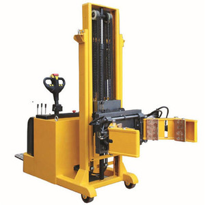 Carretilla Eléctrica para Voltear Bidones de Aceite de 200L, Recargable, de Acero, Industrial, con Cuatro Ruedas Móviles - Product Image 5