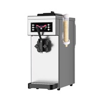 Machine à crème glacée commerciale compacte pour comptoir, distributeur industriel de crème glacée molle avec écran tactile, pour yaourt glacé