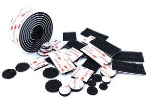 Khóa kép hình nấm, thân đen, <span class=keywords><strong>3M</strong></span> SJ3550/SJ3550CF, mặt sau có keo acrylic trắng - Product Image 2