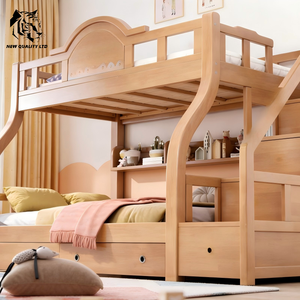 Lit superposé en bois pour enfants, nouveau design, fabrication chinoise, prix bas, OEM ODM, grand stock disponible, prêt à être expédié. - Product Image 5
