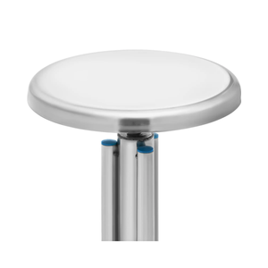 Tabouret industriel en acier inoxydable, chaise de laboratoire avec hauteur réglable et <span class=keywords><strong>siège</strong></span> solide - Product Image 2