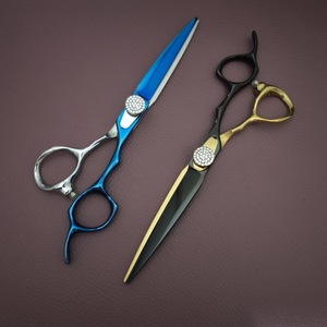 กรรไกรตัดผมมืออาชีพ Mlu ขนาด 6.5 นิ้ว ใบมีดสแตนเลสคม ด้ามจับยาว สำหรับทำผม - Product Image 1