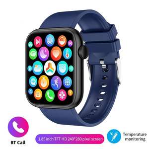 Montres intelligentes QX7 Fashion, écran tactile de 1,85 pouce, appels Bluetooth, fréquence cardiaque, oxygène sanguin, température, application GloryFitPro, Relojes Inteligentes - Product Image 3