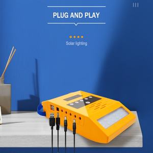 Solar <b>Home</b> Lighting System with FM Radio, Wall Light & 4 Pcs Led Bulb - Product Image 3