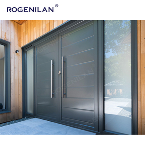 Rogenilan Vente <span class=keywords><strong>en</strong></span> gros directe <span class=keywords><strong>d</strong></span>'usine USA <span class=keywords><strong>Porte</strong></span> principale <span class=keywords><strong>en</strong></span> métal moulé <span class=keywords><strong>d</strong></span>'aluminium Portes <span class=keywords><strong>d</strong></span>'<span class=keywords><strong>entrée</strong></span> modernes à double battant - Product Image 2