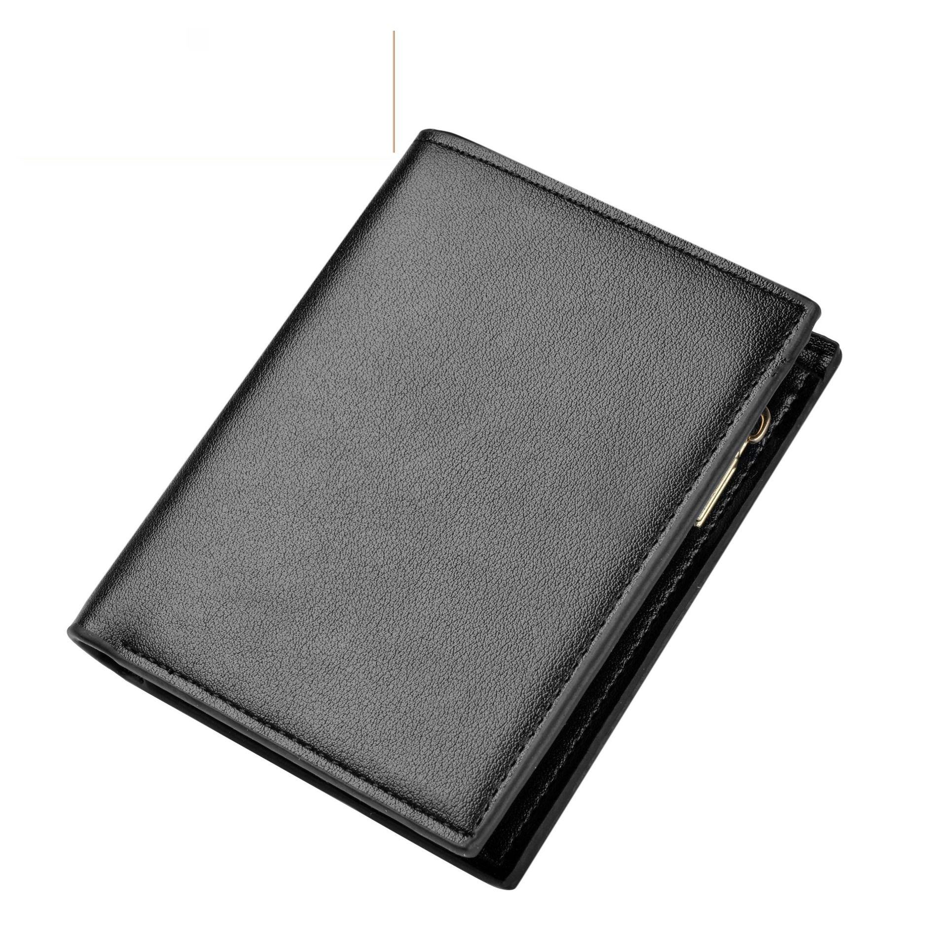 Blank Wallet No Logo Men Wallets Pu Leather Classic Designer High Quality  Hot Sales Slim Money Card Holder Purse