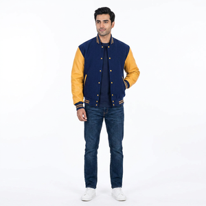 Chenille Embroidery Custom Leather Sleeves Bomber College <b>Baseball</b> <b>Jacket</b> <b>for</b> <b>Men</b> Casual <b>Men</b> Streetwear Varsity <b>Jacket</b> - Product Image 1