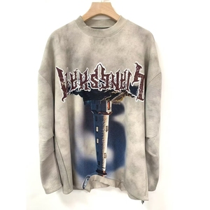 Sudadera de Hombre de Otoño, Estilo Hip <span class=keywords><strong>Hop</strong></span>, con Estampado de Letras Modernas, Diseño Urbano, Talla Grande, Spandex/Algodón, Marca de Moda - Product Image 1