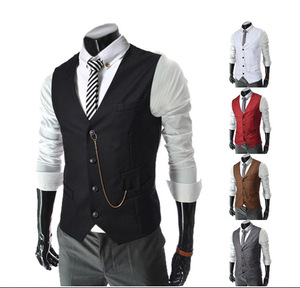 <span class=keywords><strong>Gilet</strong></span> de <span class=keywords><strong>Costume</strong></span> <span class=keywords><strong>Homme</strong></span> Slim en Laine Réversible <span class=keywords><strong>Double</strong></span> <span class=keywords><strong>Boutonnage</strong></span> Coupe-Vent Design Personnalisé Haute Qualité Pièce Tendance Utilitaire - Product Image 1
