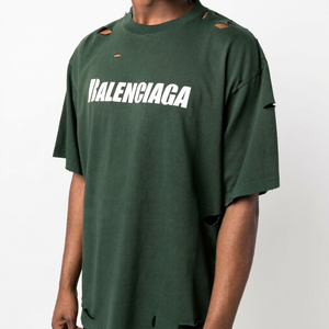 T-shirt Streetwear Homme en Coton Délavé Effet Usé Vintage Coupe Oversize Fabrication Personnalisée pour Acheteurs Exportateurs - Product Image 1