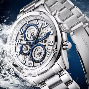 Montres de mode Mark Fairwhale 5049 pour hommes, chronographe multifonctionnel classique, montre-bracelet à quartz, calendrier, montres pour hommes - Product Image 4