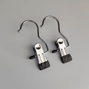 Wholesale Single Tier Seamless <b>Plastic</b> Clothing Organizer with Strong <b>Hook</b> Clip for Pants Socks Pantyhose - Product Image 6