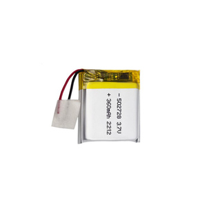 Batería de polímero de litio 502728 3,7 V 360mAh 502528 Batería de iones de litio recargable - Product Image 4