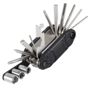 Juego de multiherramientas compacto con funciones de reparación de bicicletas, herramienta de llave plegable portátil para ciclistas, acero inoxidable duradero - Product Image 6