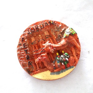 Venta al por mayor de diseño personalizado <span class=keywords><strong>Petra</strong></span> Jordan recuerdo turístico hecho a mano imán de nevera de resina - Product Image 4
