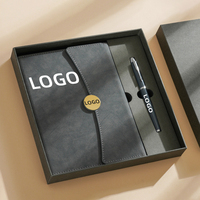 Set de Regalo de Cuaderno A5 de Cuero PU con Bolígrafo, Logotipo Personalizado Grabado, Papelería Corporativa, Venta Directa de Fábrica al Por Mayor