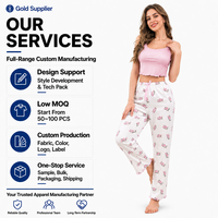 Ensemble pyjama côtelé personnalisé pour femme avec haut court et pantalon, imprimé floral, fournisseur en gros d'usine OEM ODM, conception gratuite, MOQ, vêtements de nuit en gros