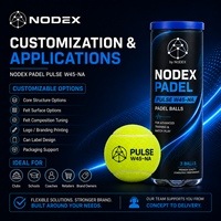 Balles de padel professionnelles durables approuvées FIP, pressurisées, pour les clubs de padel, vente en gros