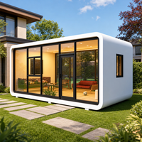 Maison conteneur Apple Cabin avec salle de bain et cuisine, maison conteneur modulaire avec cuisine, maison conteneur avec salle de bain