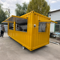 Chiosco Prefabbricato Contemporaneo in Container per Caffetteria, Ristorante, Bar o Negozio di Fiori