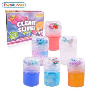 Juguetes de Slime Transparente Únicos y Populares, Kit Mini Elástico Antiadherente con Purpurina para Niños, para Hacer Arcilla de Juego Arcoíris a Granel - Product Image 3