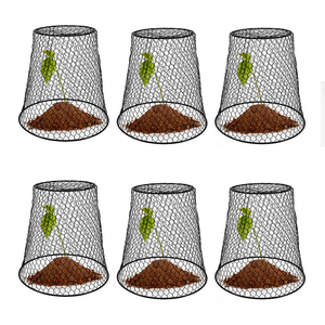 Cloche pour plantes en métal robuste, conique, en treillis métallique, protection contre les parasites et les animaux pour les semis de jardin et les plantes en pot - Product Image 1