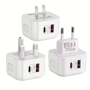 2025 Best Selling Type C 20W <b>USB</b> C Fast Charger <b>Plug</b> for Mobile Phone Charger Adaptor UK EU US PD QC3.0 <b>USB</b> <b>Wall</b> Charger - Product Image 2