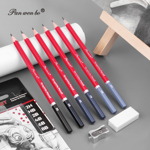 Panwenbo ensemble de crayons de croquis professionnels <span class=keywords><strong>8</strong></span> pièces/ensemble de crayons de dessin croquis fournitures d'art croquis crayons de dessin - Product Image 6