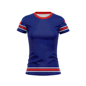 Maillot de rugby pour femmes Australie Nouvelle-Zélande, coupe ajustée, manches courtes, imprimé tribal, séchage rapide, pour l'entraînement - Product Image 6