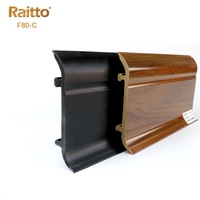 F80-C, RAITTO marque accessoires de sol en plastique décoratif PVC plinthe murale plinthe profils moulage garniture plinthe