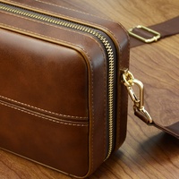 Estuches de Cigarros Mini de Cedro Español Personalizados, Humidores, Bolsa de Viaje de Cuero, Resistente a la Humedad, Ecológico, Estilo Americano, Personalizable