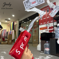 JINDY Pistolet lance-billets électrique pour décoration de mariage, accessoire de fête, canon à billets en plastique, jouet de fête