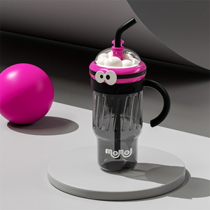 Bouteille d'eau grande capacité avec poignée 1,2 L – Mignonne tasse à <span class=keywords><strong>café</strong></span> froid ou thé floral - Product Image 5