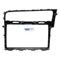 Pour VW Golf MK 7 7.5 R GTI GTD GTE, cadre radio Mib noir piano, écran de contrôle central 6.5 8 9.2 pouces, cadre décoratif