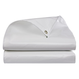 वाटरप्रूफ लौ रेटेलेंट pvc लेटेड टार्पॉलिन बुना हुआ सादा एंटीयू-यू ब्लैक आउट हेवीवेट टेंट - Product Image 4