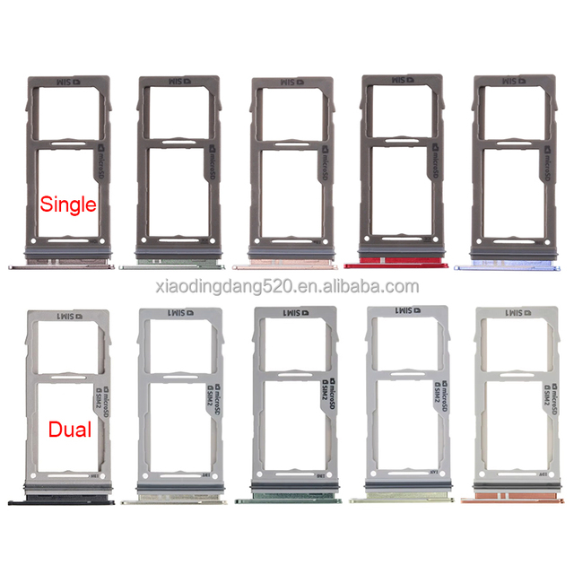 Phone Parts Replacement Housing SD Slot Accessory Chip Drawer Holder Single Double SIM Card Tray Slot for All Mobile Phone Brand