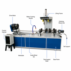 Machine de polissage interne des tuyaux métalliques, machine de débavurage interne des tubes, machine de décapage de la rouille interne - Product Image 6