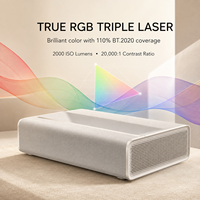 Projecteur laser tricolore 4K XGIMI MIRA, 2000 lumens ISO, ultra courte focale 0,175:1, home cinéma intelligent