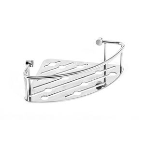 Estante de Ducha Esquinero Cromado de 21 cm de Ancho y 25.5 cm de Alto para Almacenamiento en el Baño - Product Image 1