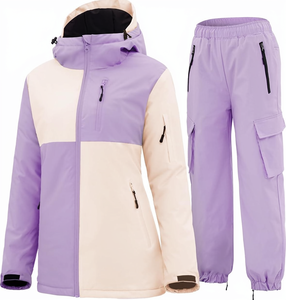 Professional Custom Women's Ski Suit Waterproof Breathable Hood Fully Taped Seams Windproof Plus Size Zipper <b>Tex</b> - Product Image 1