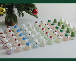 Nouvel arrivage de mini bougies chauffe-plat de Noël parfumées bougies décoratives de table avec emballage individuel - Product Image 3