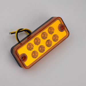 4 unids/set ABS 12V 24V indicador Led Luz de marcador de señal de giro lateral luces laterales luces de camión 6 Led para remolque de camión - Product Image 5